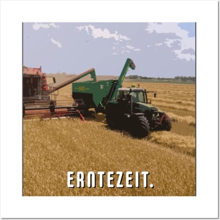 Farmer Motivational Harvest Time Posters and Art